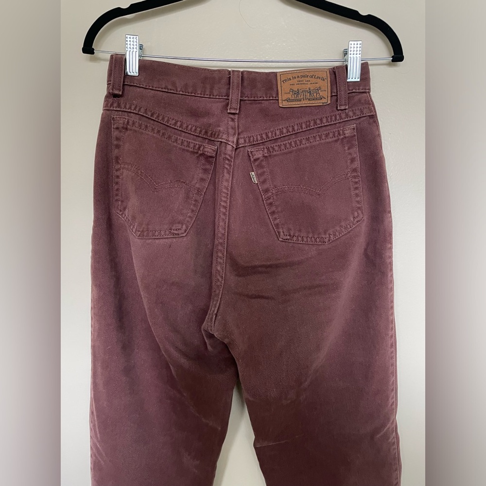 Levi’s | 900 Series Women Burgundy Denim Jeans High Waisted Vintage